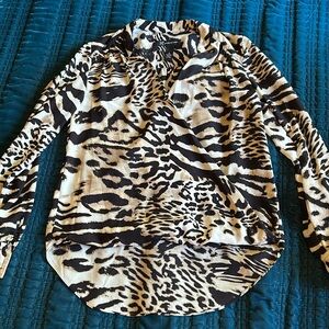 EUC leopard print blouse